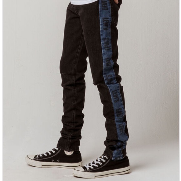 Levis Lo Ball Stacked Jeans with Side Stripe - Picture 3 of 8